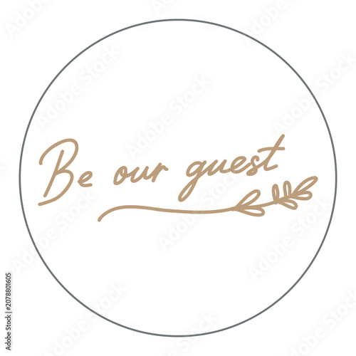 vector illustration of a hand made text for hotel