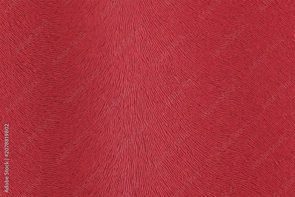 Fototapeta premium Red textured paper with fine grain detail and rich matte finish. Bold surface ideal for stationery, packaging, backgrounds, and striking decorative design applications.