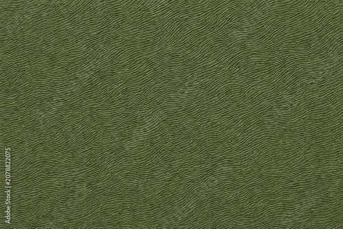 Obraz na płótnie Green embossed texture with fine organic wave pattern and soft matte surface