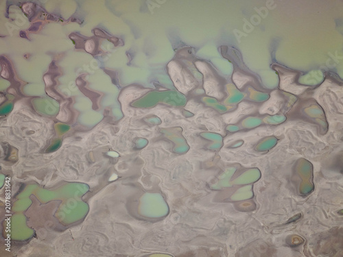 Εκτύπωση καμβά Tianxingzhou Island Yangtze River Hankou Dry Season Aerial View