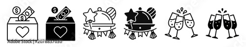 Foto Set of isometric iron beam icons in outlined and solid style for construction an