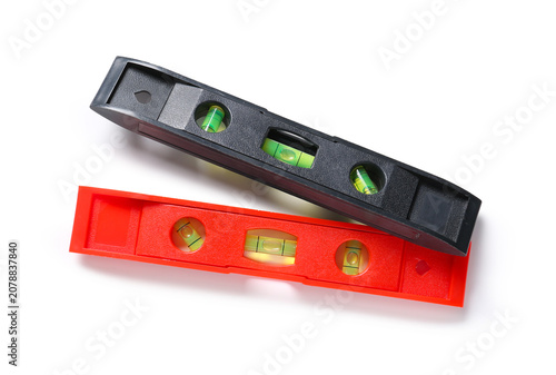 Black and red spirit levels...