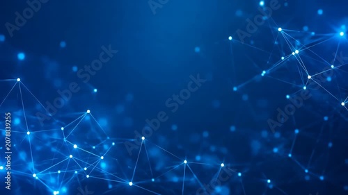 Network Line with Point with Minimal Digital Connection for Presentation Background