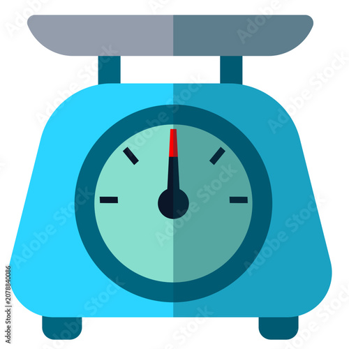 Minimal weighing scale illustration for body weight measurement, fitness, health monitoring, diet, and wellness concepts.