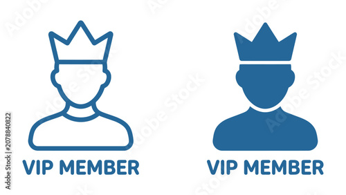 Obraz na plátně VIP Member Icon Set