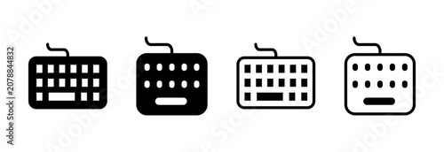Quadro su tela Keyboard icon symbol for apps and websites
