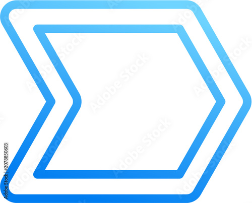 Obraz na plátně Tag alt label price icon with blue gradient stroke outline for tag alt label pri