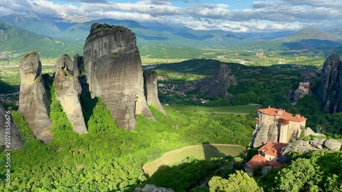 Meteora monasteries on rocky pinnacles Northern Greece