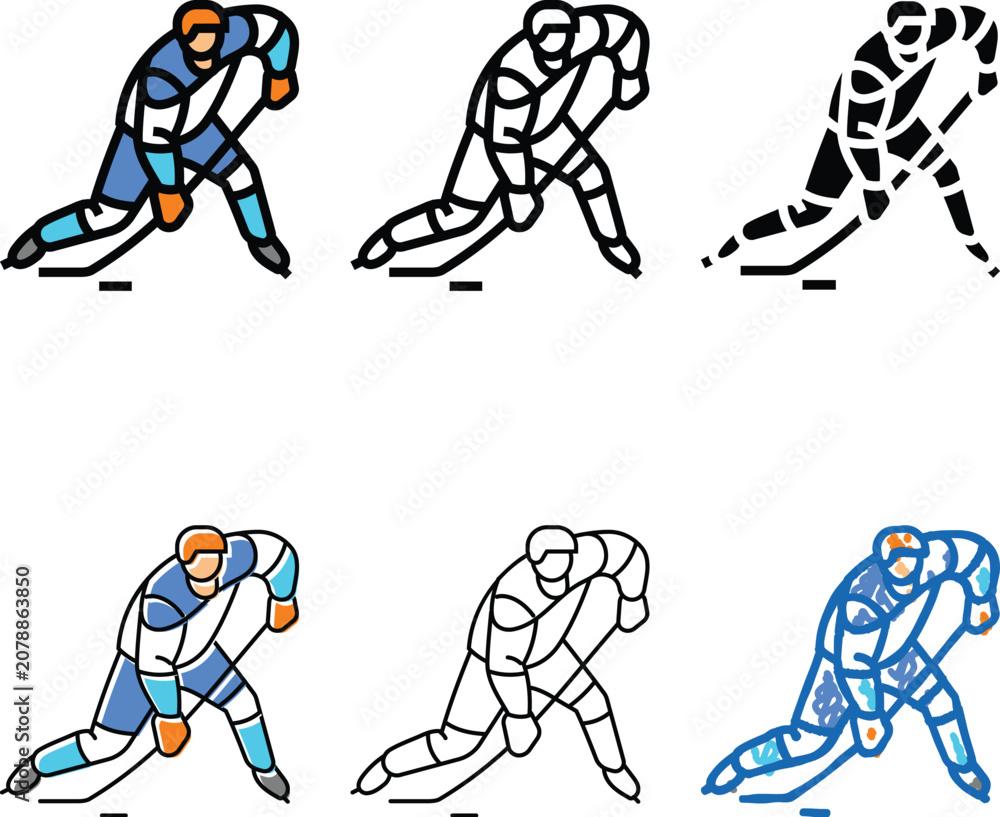 Fototapeta premium slap shot ice hockey sport game color icon vector. slap shot ice hockey sport game sign. isolated modern symbol