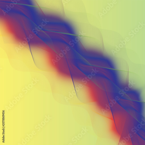 PrintAbstract liquid gradient vector background with colorful fluid wave lines