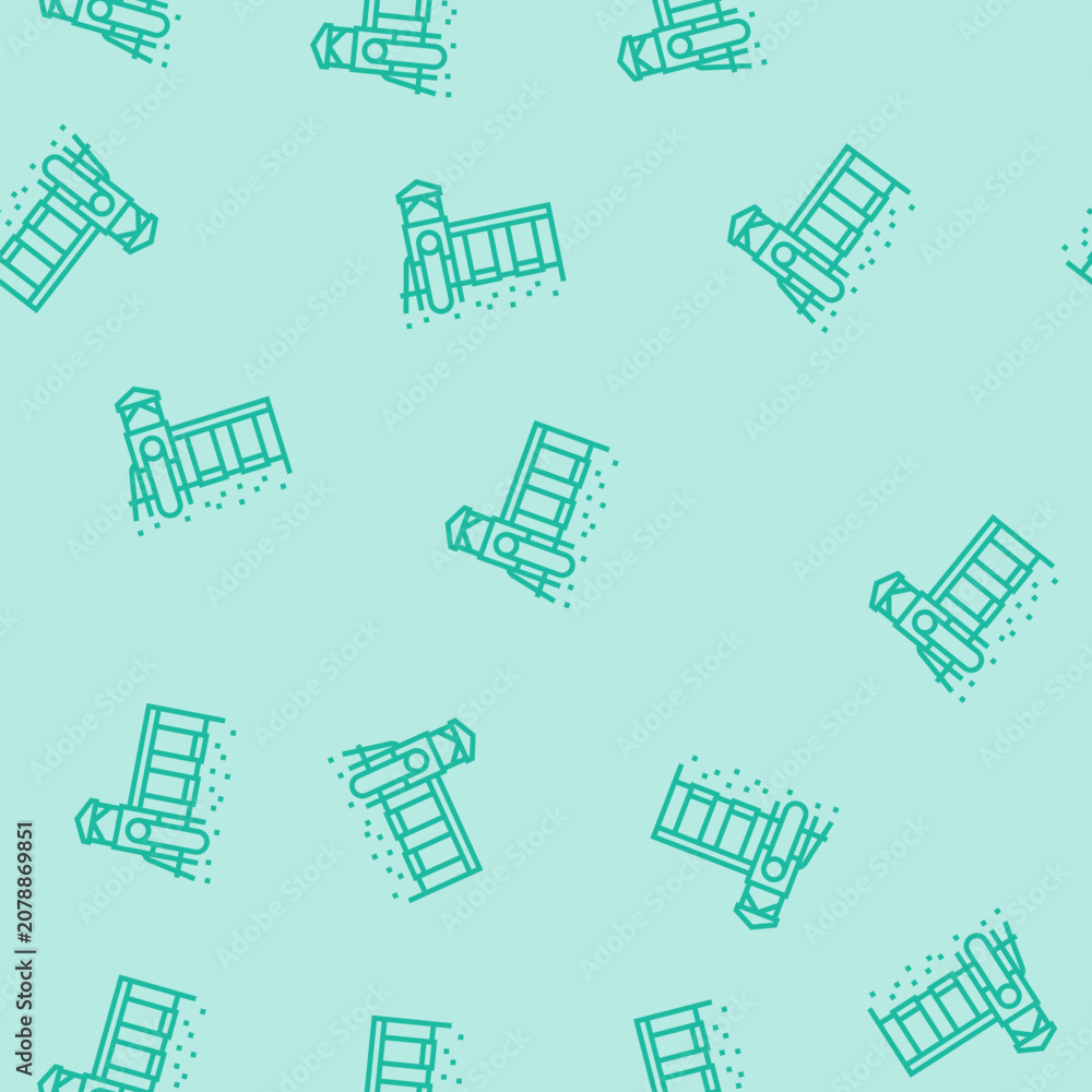Fototapeta premium outdoor child fun vector line seamless pattern outdoor child fun sign illustration