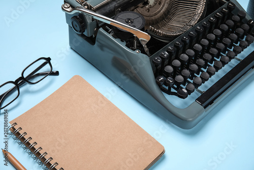 Vintage typewriter with not...