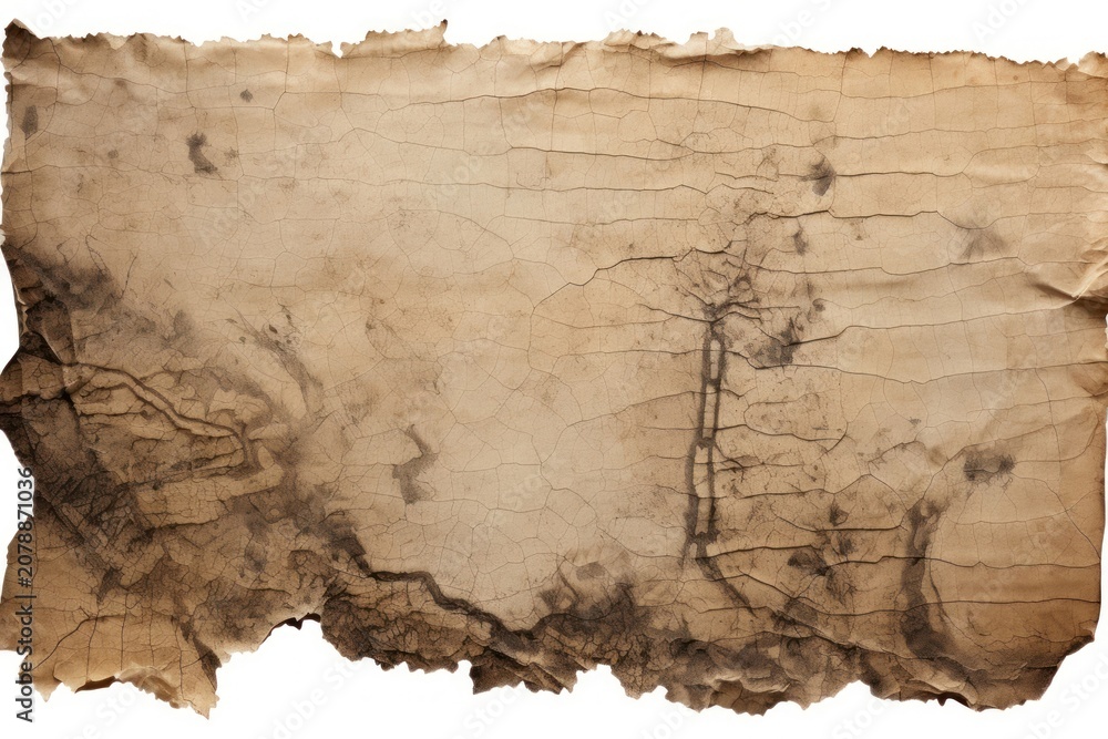 Fototapeta premium Vintage map backgrounds document burnt.