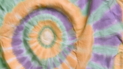 Abstract Swirl Pattern Tie Dye Fabric Textile.