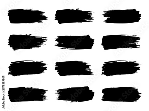 Brush stroke banners abstract grunge texture set for creative backgrounds, graphic design, texture overlays, branding, posters