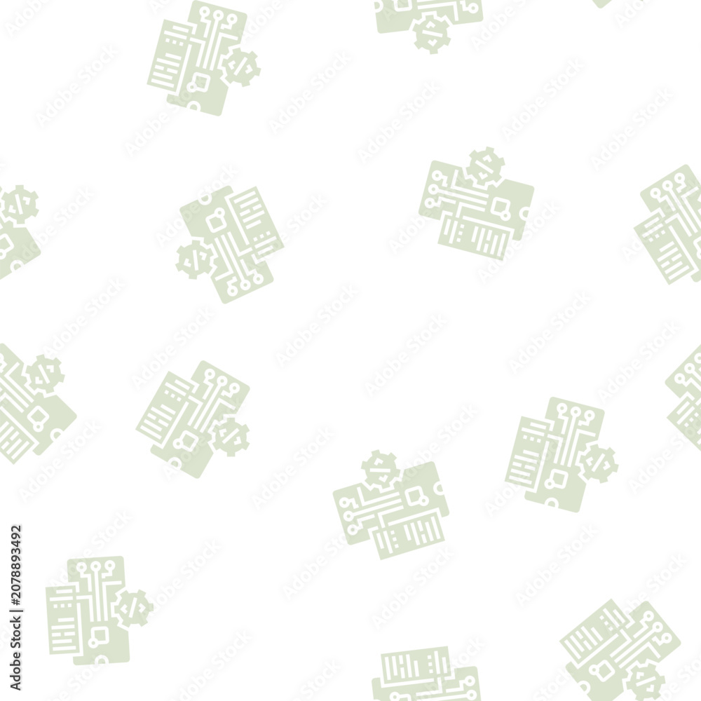 Fototapeta premium testing application vector glyph seamless pattern testing application sign illustration