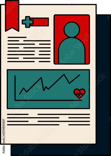 Medical Record Document with Patient Information
