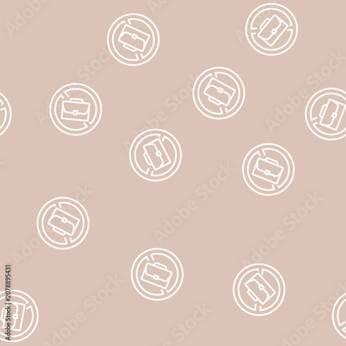 Canvas Print job lost poverty problem vector line seamless pattern job lost poverty problem s