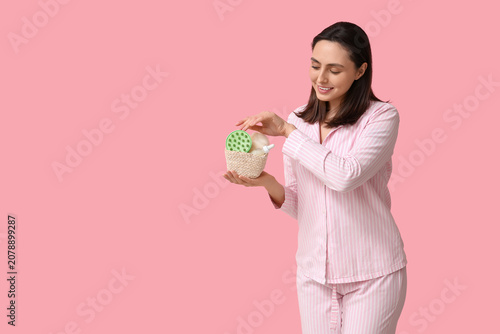 Beautiful young woman with ...