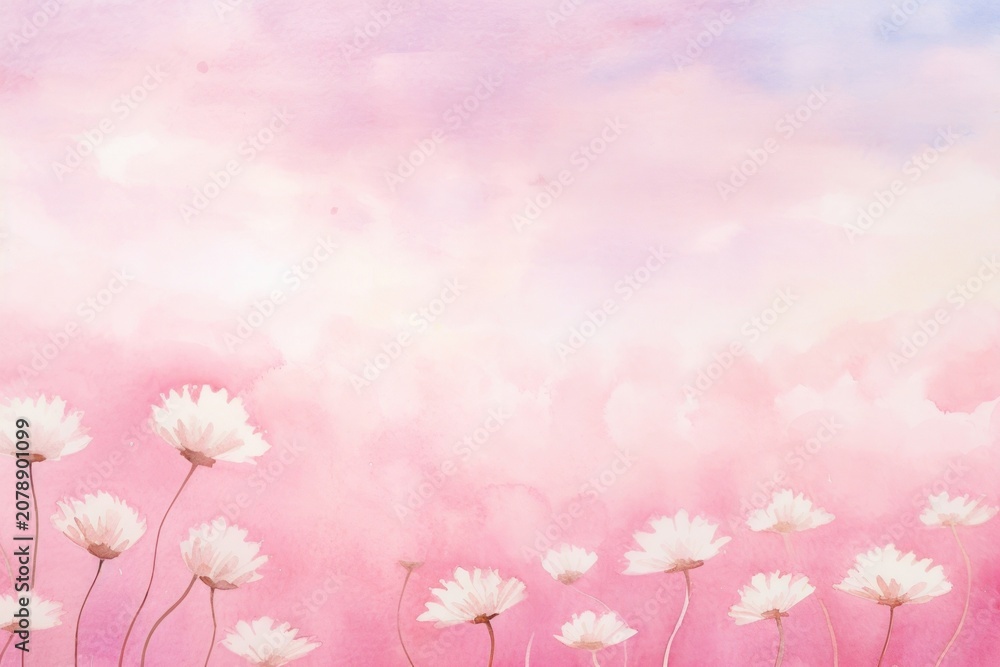 Fototapeta premium Background daisy sky backgrounds outdoors.