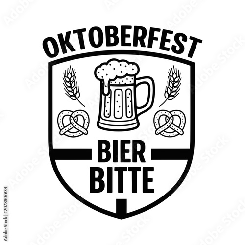 Foto Oktoberfest Bier Bitte Mug Shield