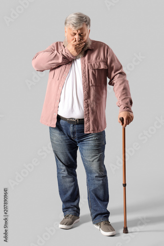 Portrait of sad senior man ...
