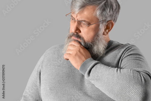 Portrait of sad senior man ...