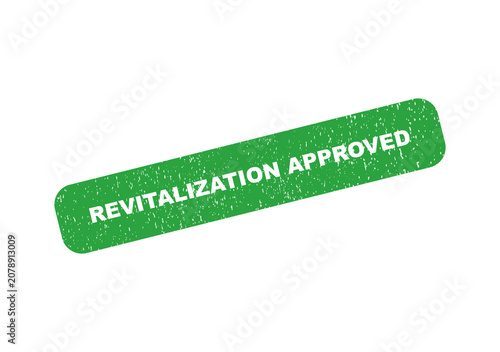 Photos Green revitalization approved grunge rubber stamp seal
