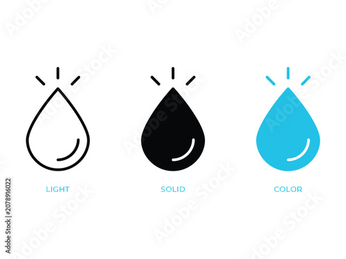 Valokuva Hands holding water drop icon