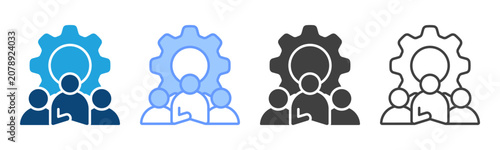 Foto Strategic Leadership Multi Style Icon Set Vector Collection