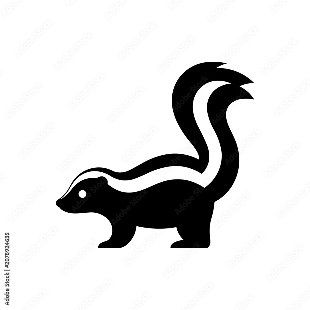 Fototapeta premium Unique Defense Skunk Icon
