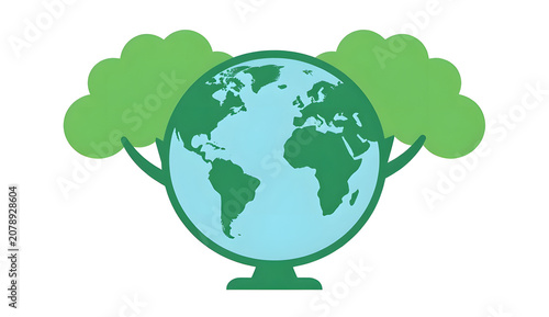 Save the mangroves concept background with green tree illustrations and environmental conservation text template.
