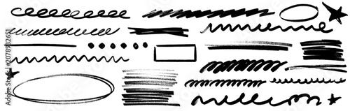 Canvastavla Crayon doodle and brush strokes bring a vivid highlight to every drawn frame