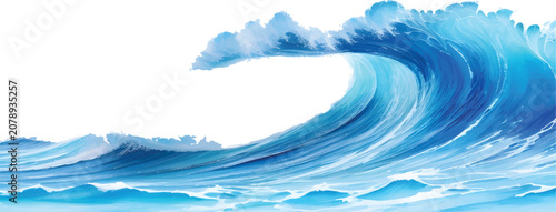 Splashing ocean wave watercolor art with bubbles watercolor painting abstract crashing maritime illustration artistic background creative wallpaper powerful