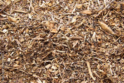 Wood shavings and chips image with texture for background use