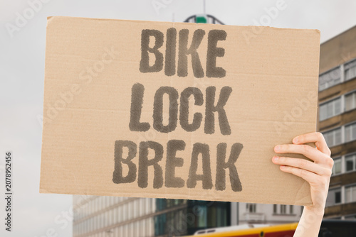 Photos "Bike lock break" Weak security can be easily compromised