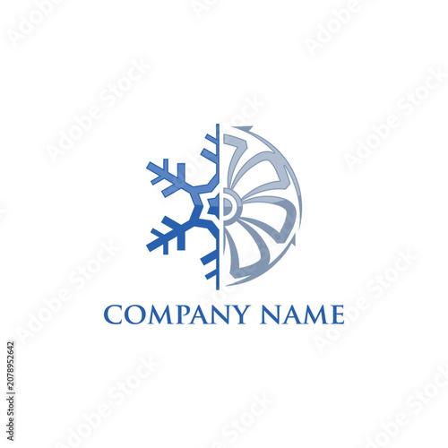 Premium quality hvac logo design, hvac logo emblem, best heating and cooling logo template design
