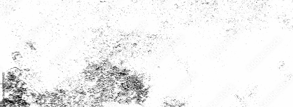Obraz premium Abstract Weathered Surface Background with Black Grunge Noise Pattern. Black and White Distressed Grunge Texture Background with Vintage Worn Surface. 