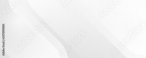 Obraz na plátně Elegant Soft White Abstract Background Featuring Smooth Diagonal Layers with Sub