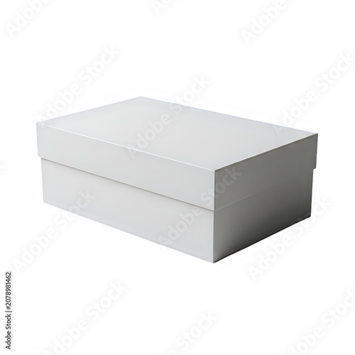 Minimalist gray storage box with lid