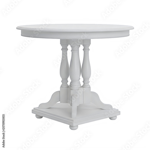 Modern minimalist pedestal dining table