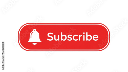 Photos A person subscribes to a channel by clicking a red button