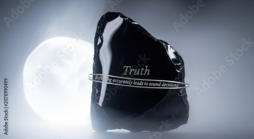 Truth stone next to softly glowing ethel