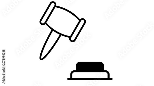  Law Animated Video Icon
