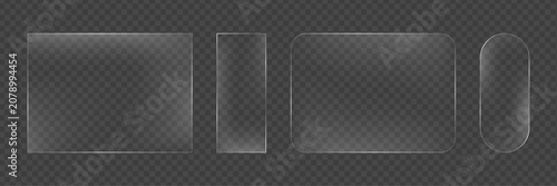 3d transparent glass effect background