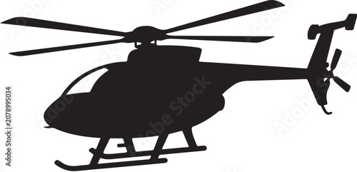 Photos Black helicopter silhouette, aircraft icon, rotorcraft symbol, vehicle graphic