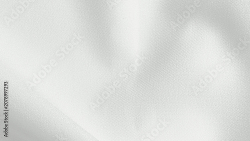 Bild auf Leinwand Smooth white fabric texture background with soft folds and a silky sheen