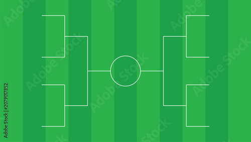 Canvas-taulu Football field background for World Championship match tournament