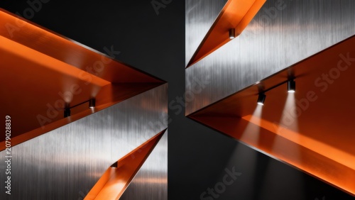 Modern geometric interior design
