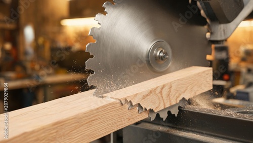 Wood cutting with circular saw